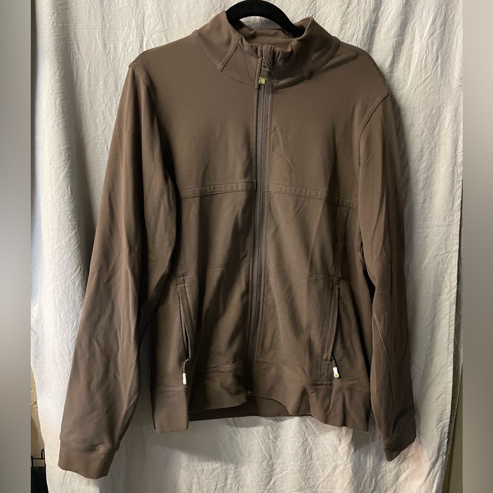 Womens Brown Lululemon zippered sweater
